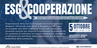 ESG & Cooperazione: un confronto sul valore sostenibile...