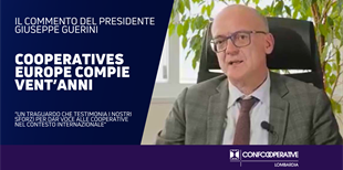 Cooperatives Europe compie vent'anni, Guerini: 
