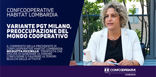 Variante al PGT di Milano, Confcooperative Habitat...