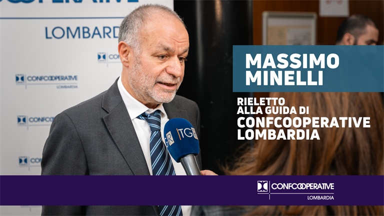 Massimo Minelli rieletto alla guida di Confcooperative Lombardia